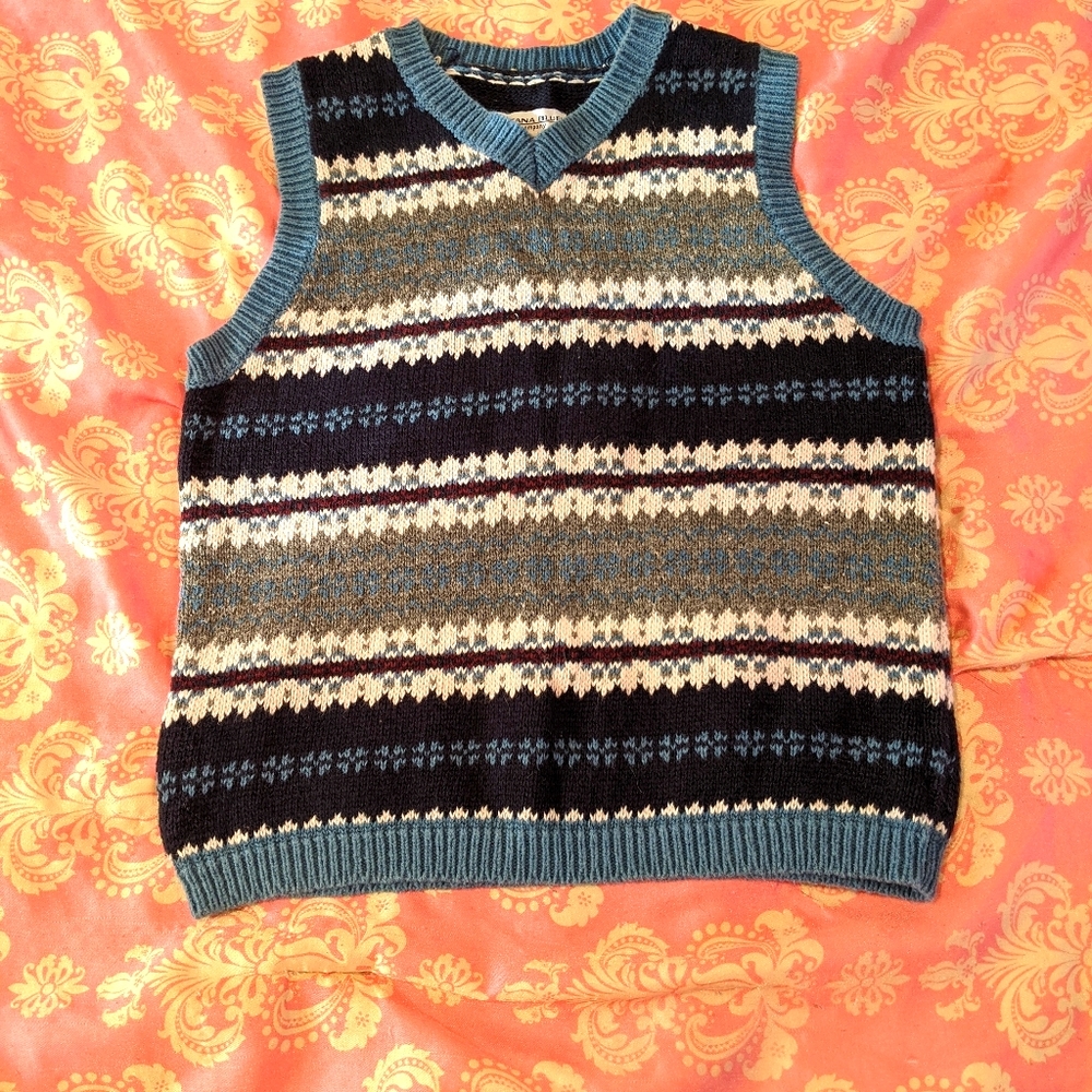 Vintage cropped sweater vest